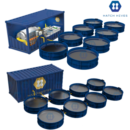 2023 New Design Integrated Container RAS System for Complete Fish Farming Equipment