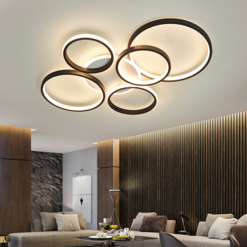NEO Gleam Modern Ceiling Chandelier Lights AC85-265V Black/Gold LED Fixtures