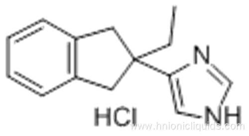 1H-Imidazole, 4-(2-ethyl-2,3-dihydro-1H-inden-2-yl)-, monohydrochloride CAS 104075-48-1
