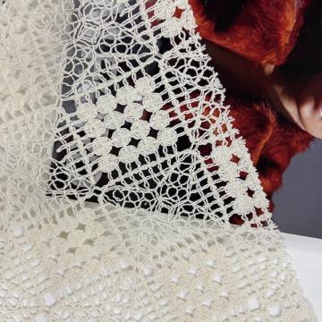 Jacquard Chemical Lace Embroidery Fabric Of Geometric Shapes