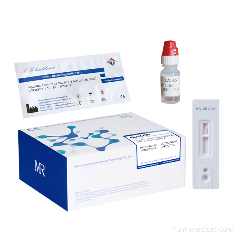 Paludisme PF / PV Kit d'essai d'antigène diagnostique rapide