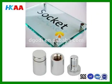 Glass Acrylic Bolt Nut Stainless Steel Advertising Nail Barrel Screw