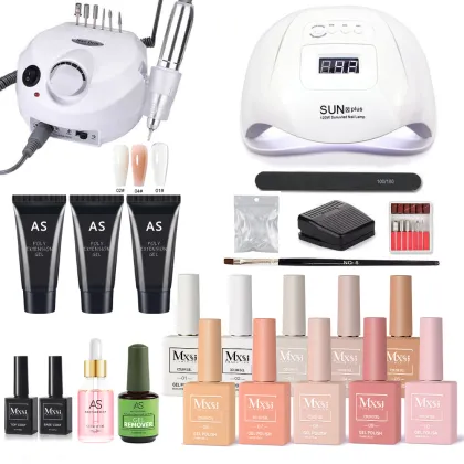 AS Private Label Professional Gel Nail Polish Kit with Manicure Tools