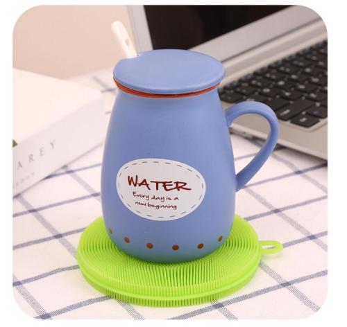 Bottle Mat Heat-resistance Pot Scrubber Silicone Cleaning Brush