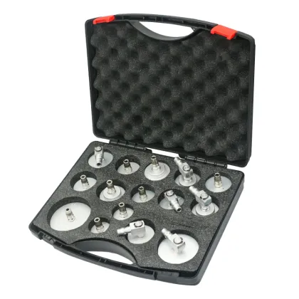 15PCS Aluminum Alloy Automobile Brake Fluid Exchange Adapter Kit
