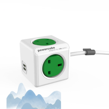 2023 Best New Allocacoc Type G UK UK Wall Power Socket για οικογενειακά ταξίδια