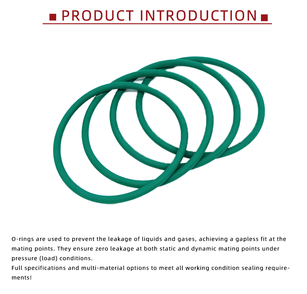 Green FKM O-Rings for Chemical Processing Equipment
