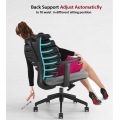 Cadeira de escritório ergonômica para computador com suporte ajustável para as costas