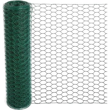 Rollos de alambre de gallinero galvanizado y PVC de alta calidad