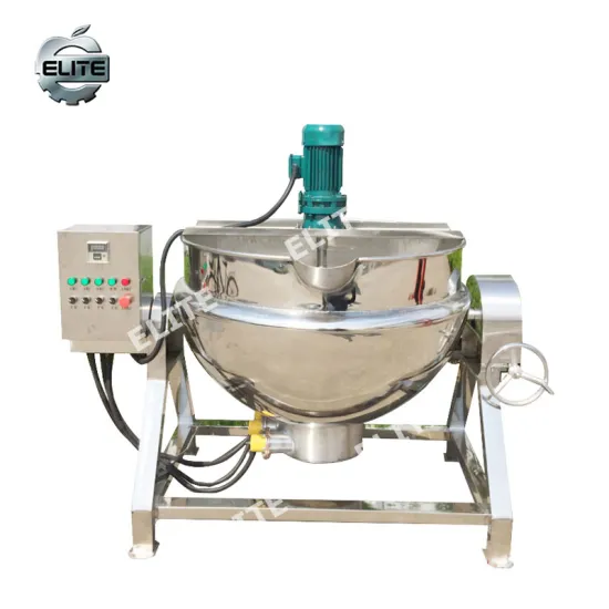 Industrial Jam Boiling Double Jacketed Pot with Agitator