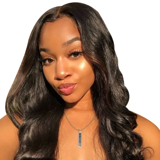 Body Wave Lace Front Human Hair Wigs  Lace Closure 13X4 Frontal Wigs Mid-length Wigs Pre-Plucked India Remy Cuticle Aligned Hair