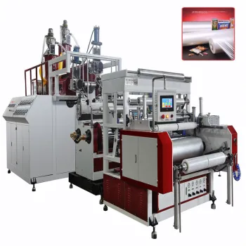 Double layer stretch film wrapping machine