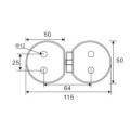 Bisagra de doble bola de zinc