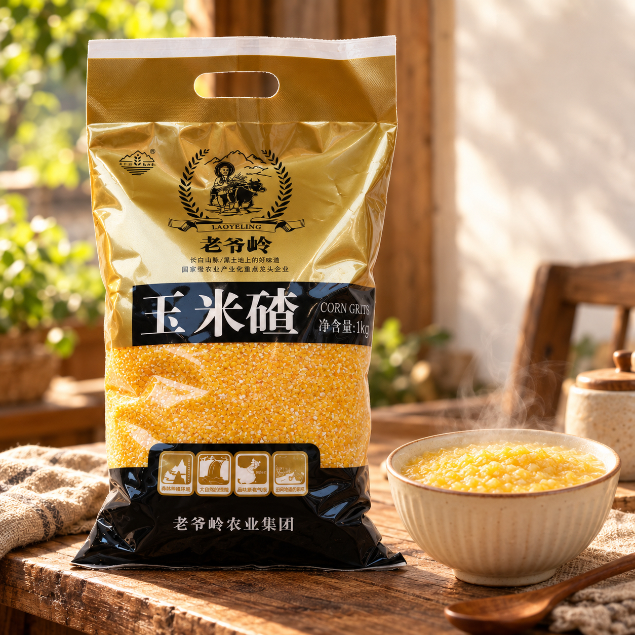 Organic mixed grain corn grits3