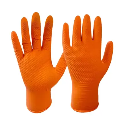 Diamond Nitrile Gloves Diamond Pattern Industry Gloves