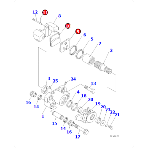 BRAKE PAD SET 421-43-05210/4214305210 is applicable to the utility vehicle GD825A-2