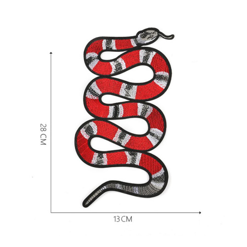 Big Snake Toy Embroidery DIY Patches Clothing Applique