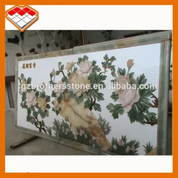 Beautiful Flower bas relief sculpture