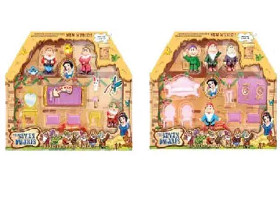 SNOW WHITE DOLL+DWARF