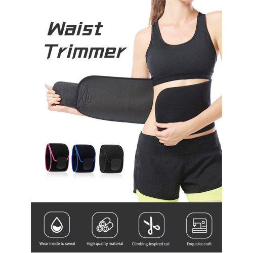 New Custom Logo Compression Adjustable Women Fitness Back Support Belt Tummy Control Sweat Belt Waist Trimmer