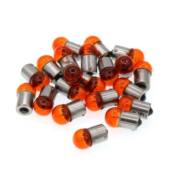 12V 10W Orange Turning Steering & Brake Tail Light Bulb for Motorcycle and Electric Vehicle Scooters