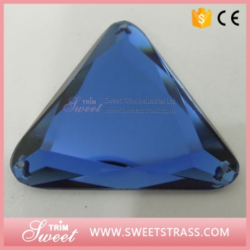 light sapphire triangle flat back glass cutter diamond for sale