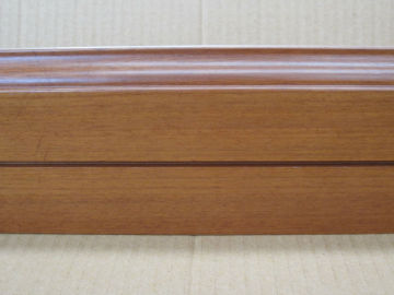 Different color and species wood floor Skirting