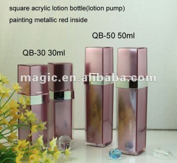 square acrylic cosmetic bottle 30ml,50ml
