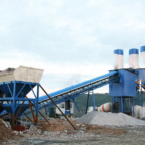 Export to Zambia HZS120 concrete mixing plant