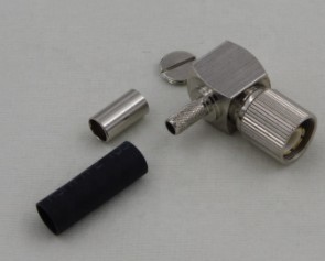 L9 Male R/A Crimp Connector For Cable Jack