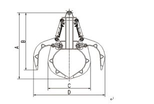 Electric hydraulic grab Electric hydraulic grab