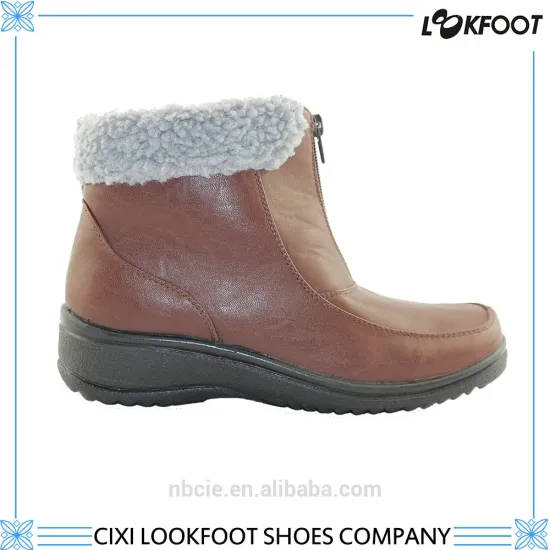 light weight women winter shoes latest design pu injection shoes