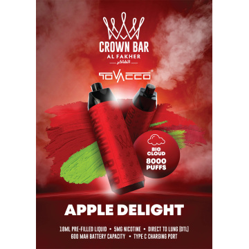 Original Al Fakher 8000 Puffs Disposable Vape DTL