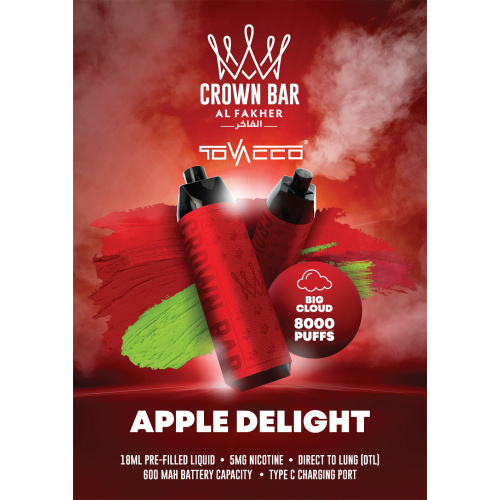 Al Fakher Crown Bar 8000 Pufos Vape Holanda