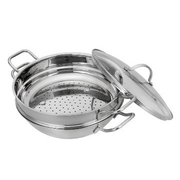 stainless steel gas stove for wok with steamer