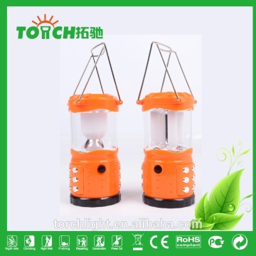 yellow solar Lantern camping light for Outdoor camping strong light LED Lantern Lamp for ABS Plastic Rechargeable Camp