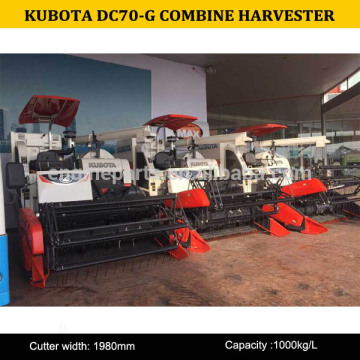 Best sale High quality of DC70G kubota rice combine harvester
