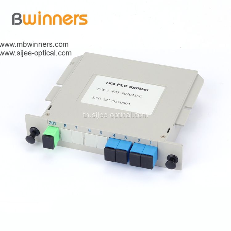 1X4 SC / APC โหมดแยกเดี่ยวชนิดแยก PLC