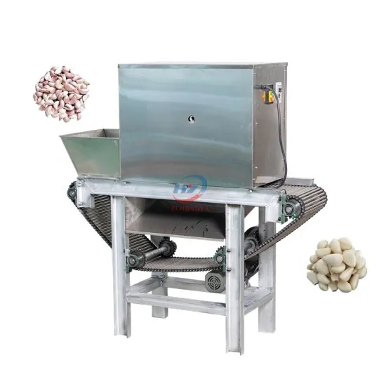 High Peeling Rate Industrial Chain Type Garlic Skin Remover Machine