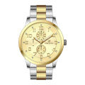 Dummy Chronograph Style Quartz Man's Edelstahluhr