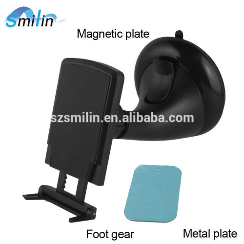 Fashionable retractable 360 swviel Magnet Mount Phone Holder on car glass/window for smartphone gps mp3 player