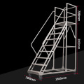 Plataforma móvil Ladder Warehouse escalera de escalada de nueve pasos