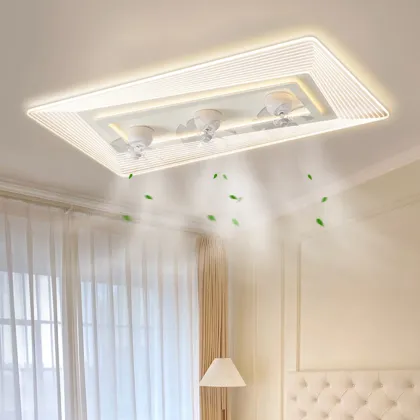 Modern Ceiling Fan with LED Light - Fandelier Ceiling Fan Light