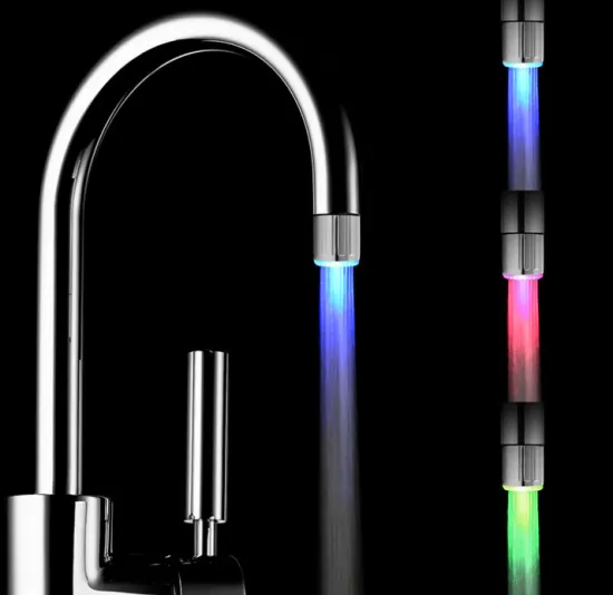 Water Faucet Change color according to water temperature No need battery LED Night light