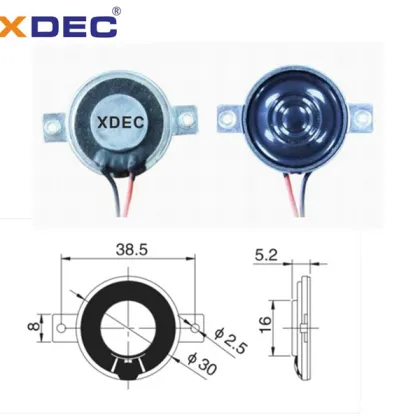 30mm 8ohm 1w two ears fullrange mylar speaker