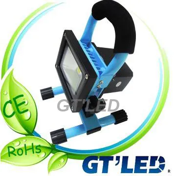 10w portable led floodlights with battery powered