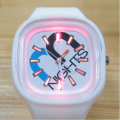 Nuevos Popular Kids Shining Silicone Sports Relojes de cuarzo