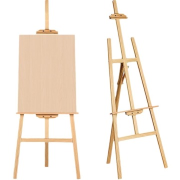 Adjustable H-Frame Wooden Triangle Easel for Art Crafts and Photo Display