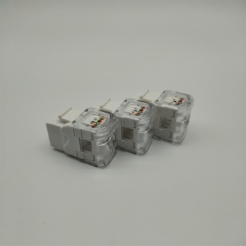 Conector de enlace de Ethernet de 180 grados TOOLESS CAT 6 Ethernet