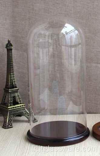 Cloche en verre de décoration intérieure en verre soufflé à la main